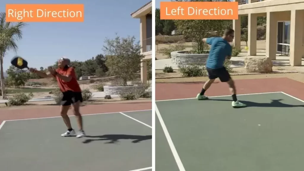 Left And Right Direction to Return Lob shot
