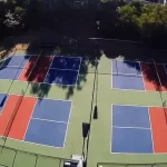 Painting Pickleball Lines on a Tennis Court