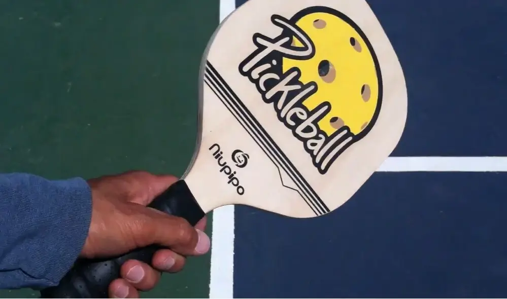 wooden pickleball paddle
