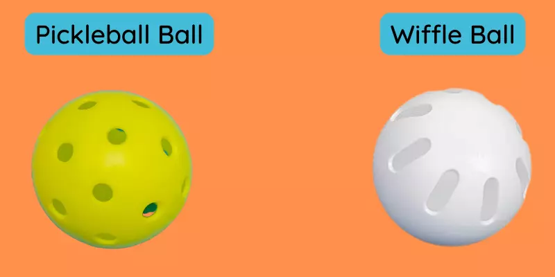 Balls Used in Pickleball and Wiffle ball