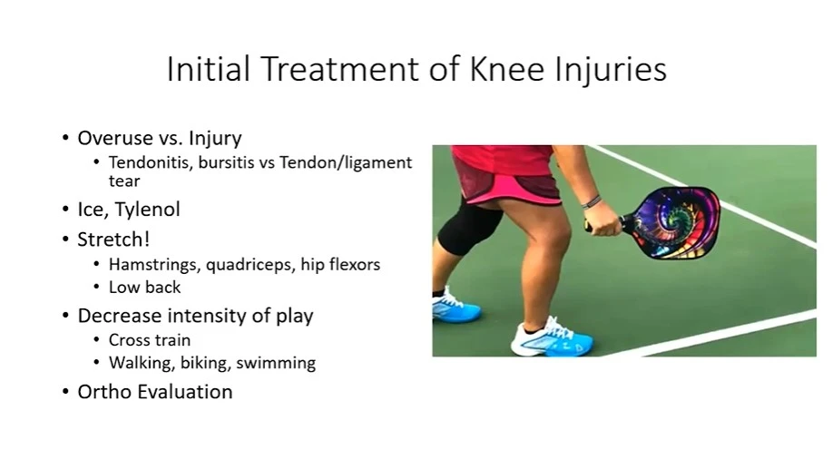 Treatment of Pickleball Knee Injuries
