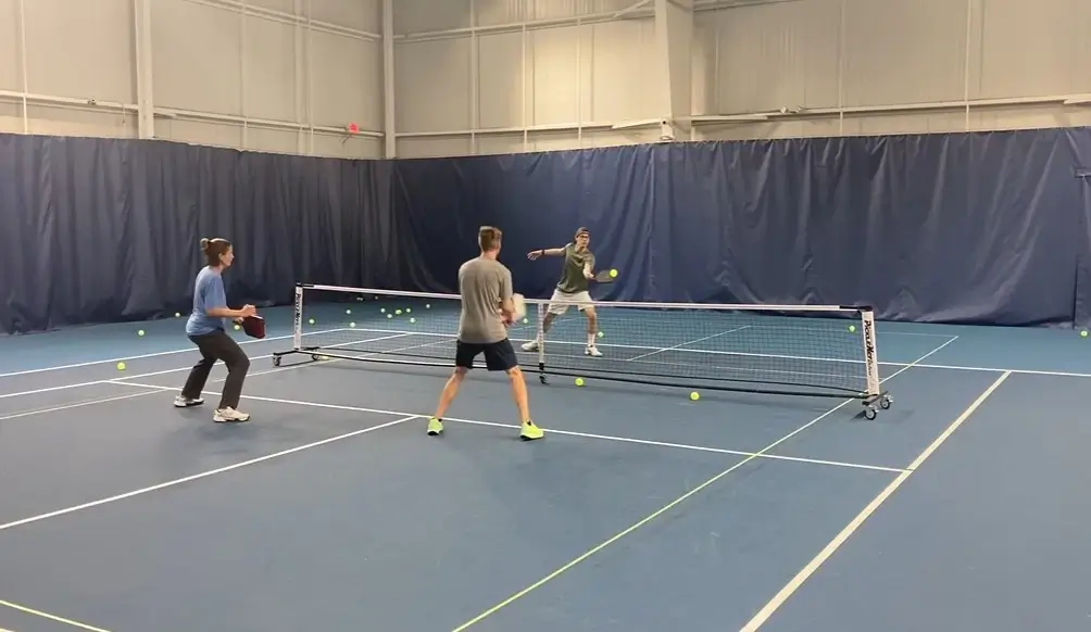 Pickleball drills for 3 players