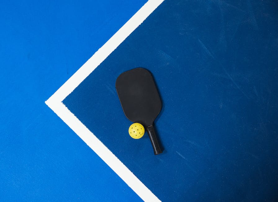 Illustration of players playing pickleball with paddles and a ball